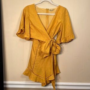The clothing company gold formal romper - small